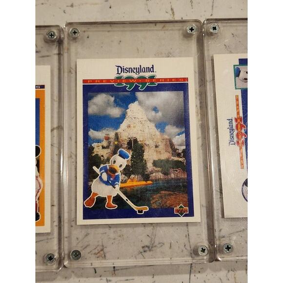 Disneyland 1991 Preview Trading Card Set 5 Cards Upper Deck 1991 Encased - Picture 5 of 7